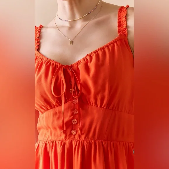 New Francesca’s Luanna Corset Red Sleeveless Mini Dress - Picture 4 of 6